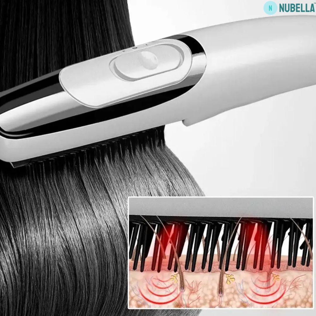 Cepillo Anticaída con luz infrarroja y vibración